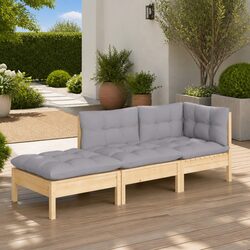 Practical 3 Piece Garden Lounge Set for Your Outdoor Space