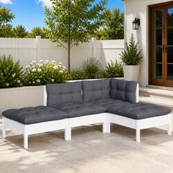 4-Piece Garden Lounge Set: Ideal for Relaxation Outdoors