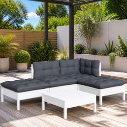 Versatile 5-Piece Lounge Set for Patios and Gardens