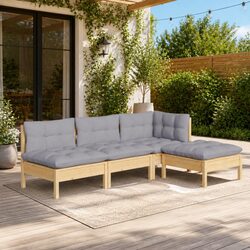 Versatile 4 Piece Garden Lounge Set for Entertaining Outdoors