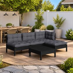 Versatile 5-Piece Lounge Set for Outdoor Relaxation