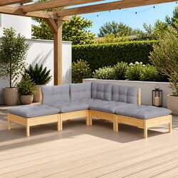 Practical 5 Piece Lounge Set for Your Outdoor Living