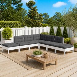 7 Piece Modular Garden Lounge Set for Ultimate Comfort