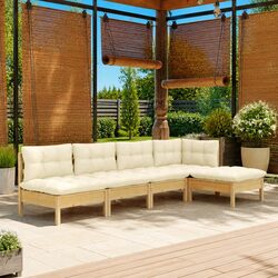 Versatile 5-Piece Garden Lounge Set for Outdoor Relaxation