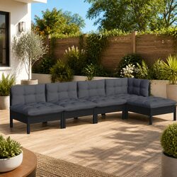 Practical 5-Piece Lounge Set for Outdoor Entertaining