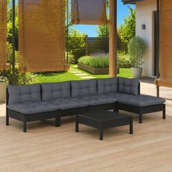 Ideal Lounge Set for Outdoor Gatherings: 6 Pieces Included