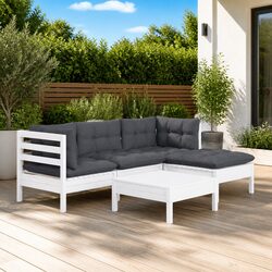 Practical 5 Piece Garden Lounge Set for Any Outdoor Space