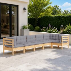 Versatile 6 Piece Patio Lounge Set for Real-Life Use