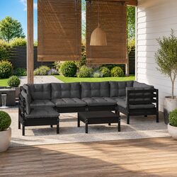 7 Piece Garden Lounge Set for Outdoor Relaxation