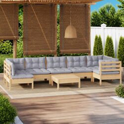 Practical 8-Piece Lounge Set for Your Outdoor Living Space
