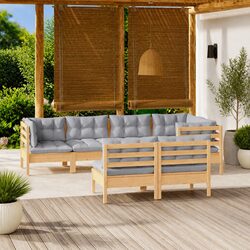 Practical 7-Piece Modular Lounge Set for Your Patio