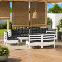 8 Piece Garden Lounge Set for Relaxation and Socializing