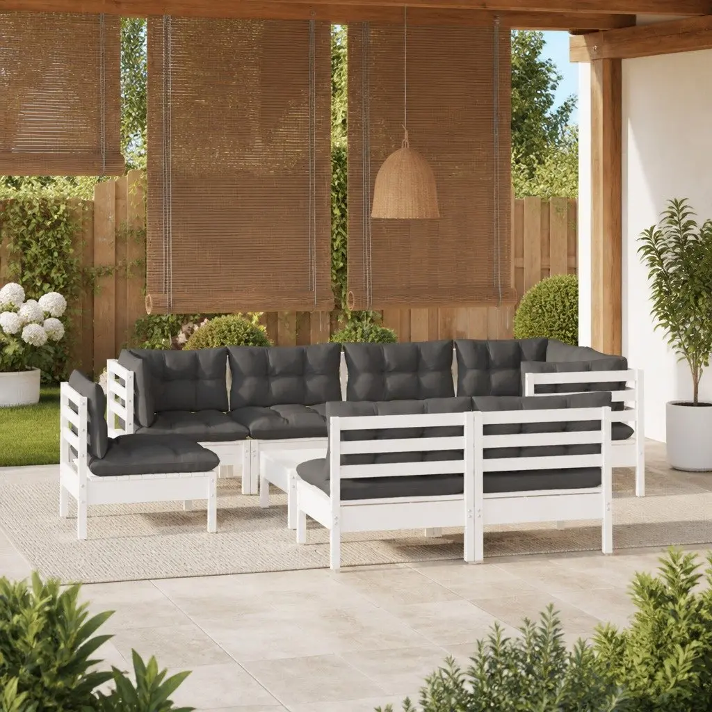 9 Piece Garden Lounge Set for Family Gatherings