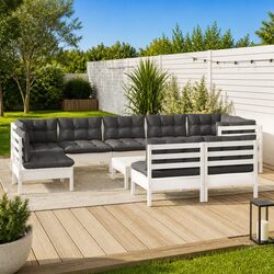 Versatile 10-Piece Lounge Set for Your Outdoor Needs