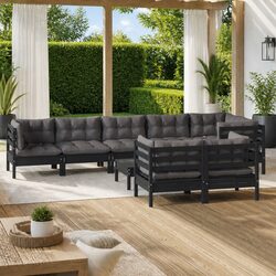 Practical 9-Piece Garden Lounge Set for Versatile Use