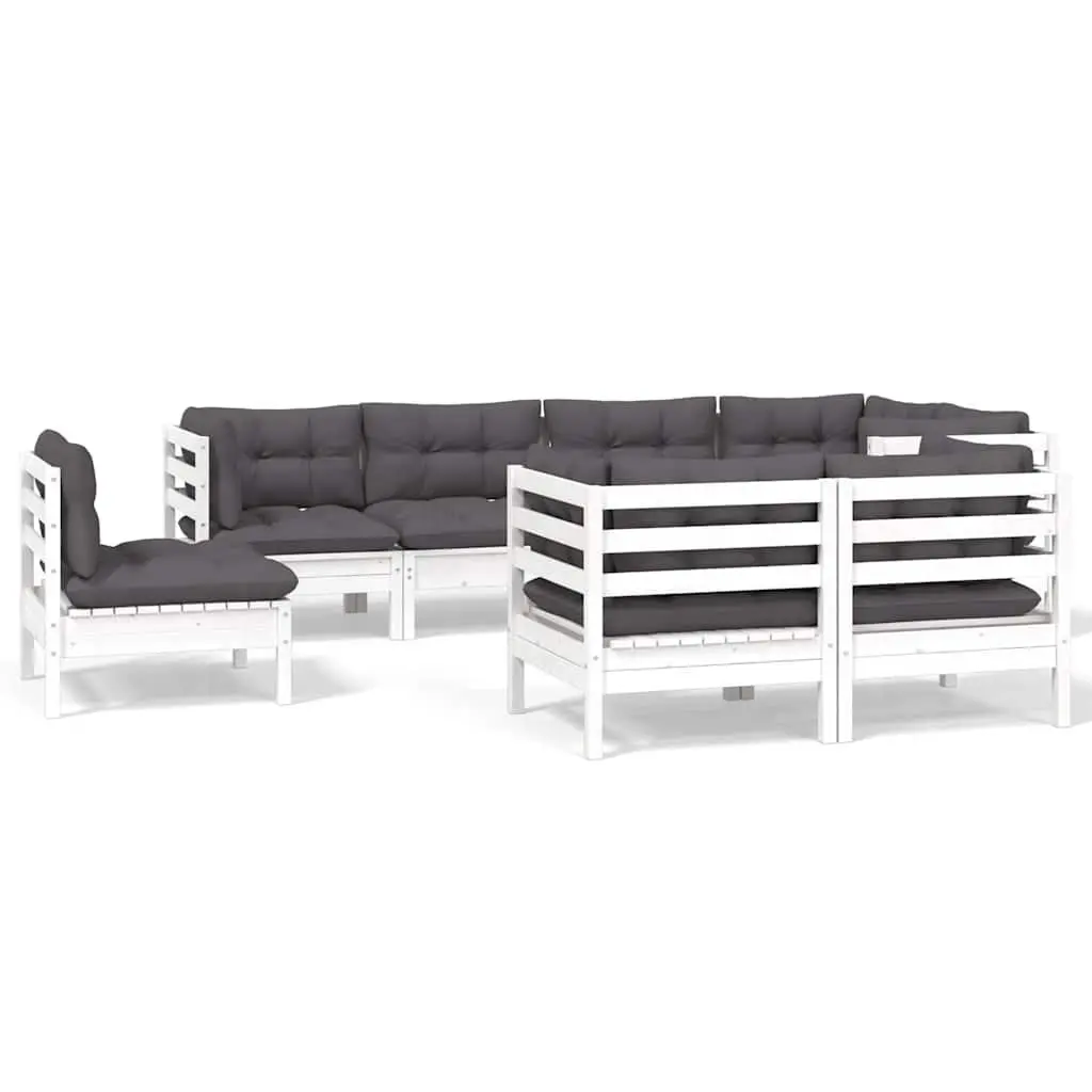 8-Piece Lounge Set for Garden and Patio Use