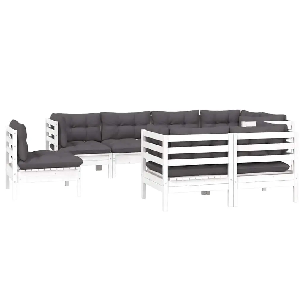 8-Piece Lounge Set for Garden and Patio Use