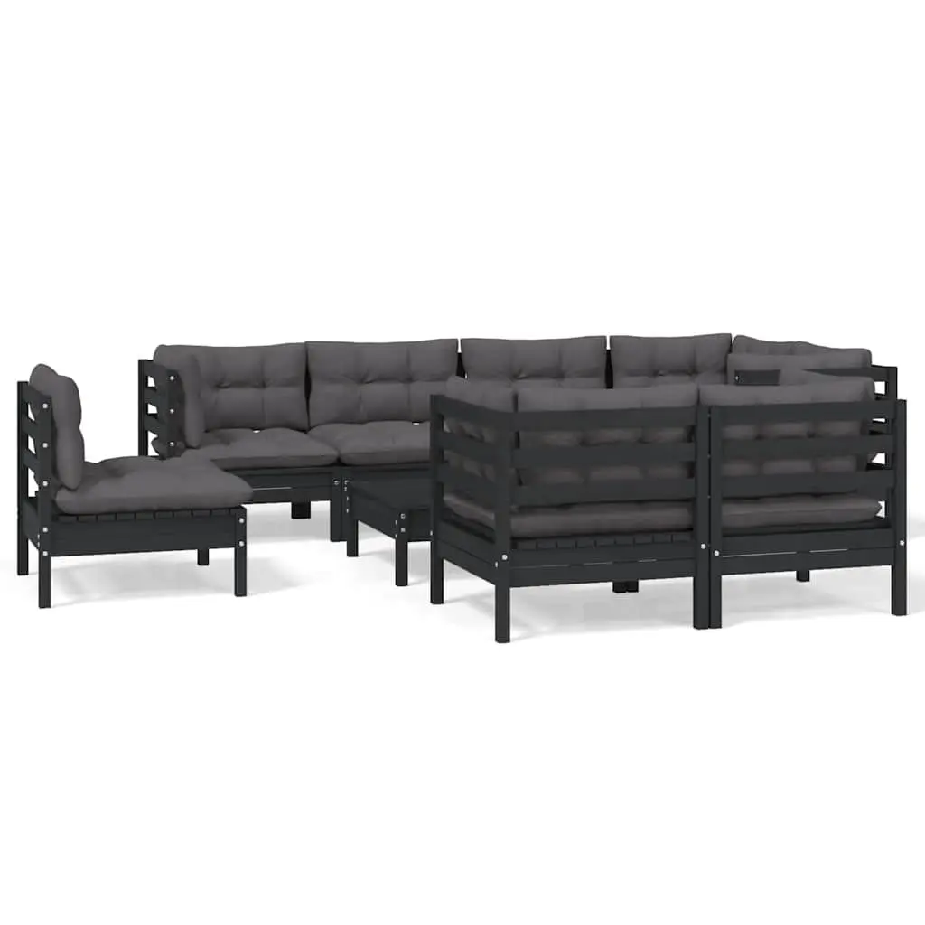 9 Piece Garden Lounge Set for Outdoor Use