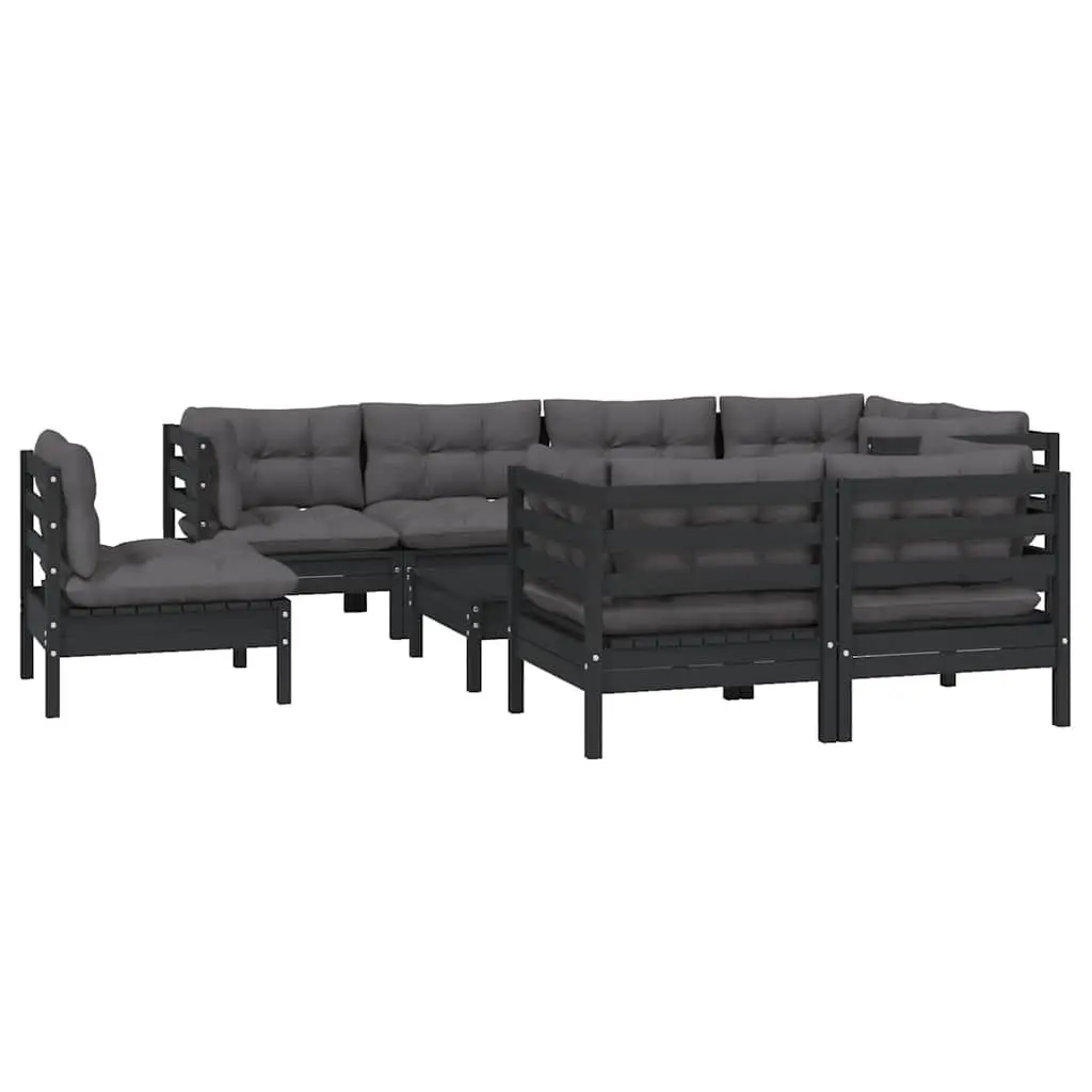 9 Piece Garden Lounge Set for Outdoor Use
