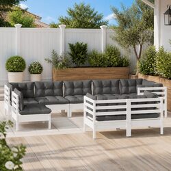 Versatile 9 Piece Lounge Set for Outdoor Gatherings