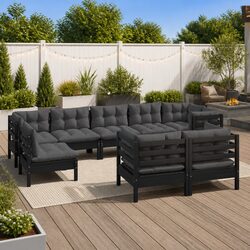 Practical 9 Piece Outdoor Lounge Set for Any Occasion