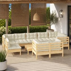Practical 10-Piece Modular Lounge Set for Outdoor Use