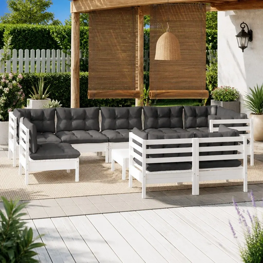10-Piece Garden Lounge Set for Outdoor Relaxation