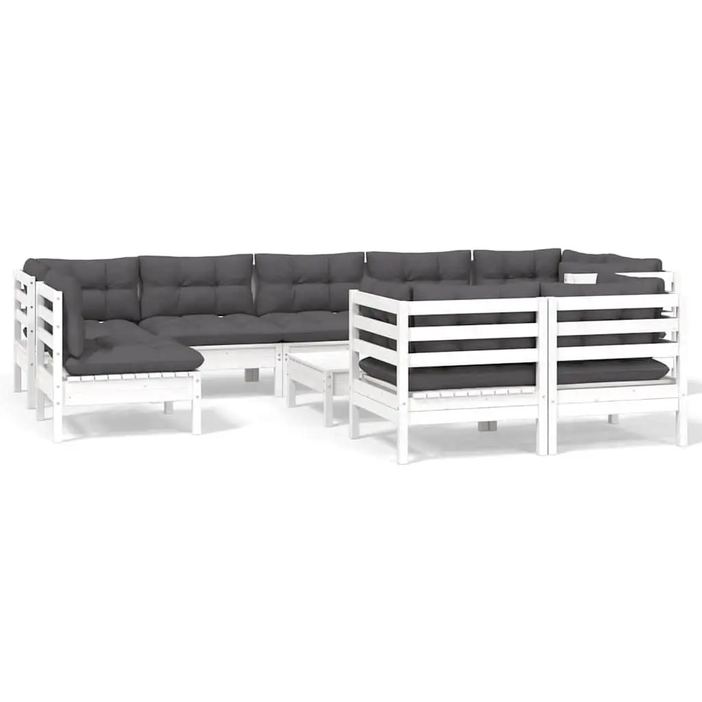 10-Piece Garden Lounge Set for Outdoor Relaxation