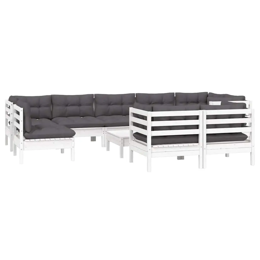 10-Piece Garden Lounge Set for Outdoor Relaxation