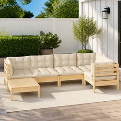 Practical 6-Piece Modular Lounge Set for Any Patio