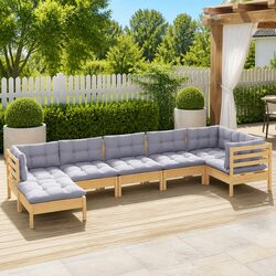 Functional 7-Piece Outdoor Lounge Set for Social Gatherings