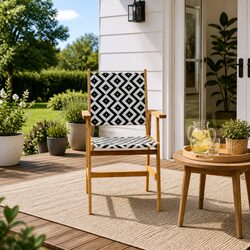 Versatile 8-Piece Acacia Wood Garden Chair Set