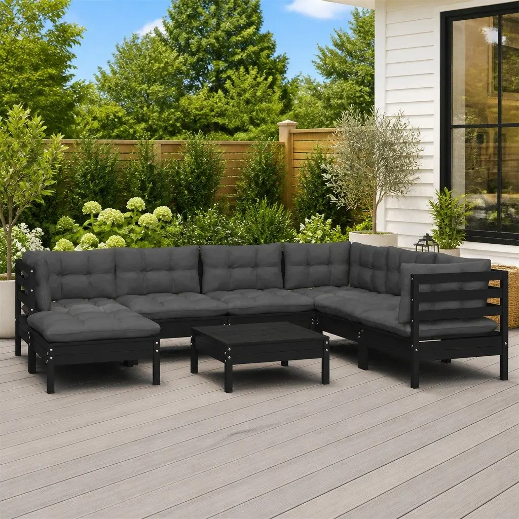 8 Piece Garden Lounge Set for Outdoor Use