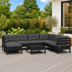 Practical 8 Piece Garden Lounge Set for Outdoor Use