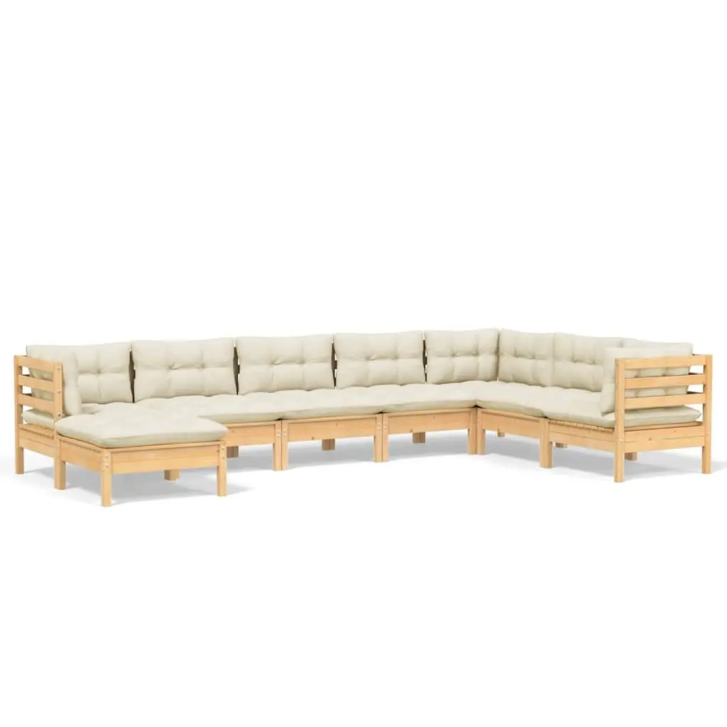 8 Piece Garden Lounge Set for Outdoor Use