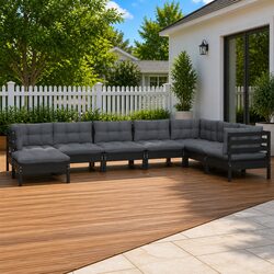 Versatile 8 Piece Garden Lounge Set for Outdoor Relaxation