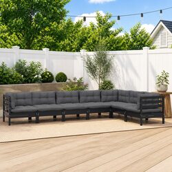 Functional 7 Piece Garden Lounge Set for Outdoor Use
