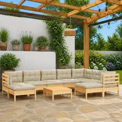 Versatile 10 Piece Garden Lounge Set for Your Patio