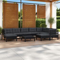 Practical 10-Piece Garden Lounge Set for Outdoor Use