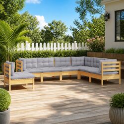 7 Piece Garden Lounge Set for Relaxation and Social Gatherings