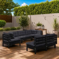 Practical 9 Piece Garden Lounge Set for Your Home