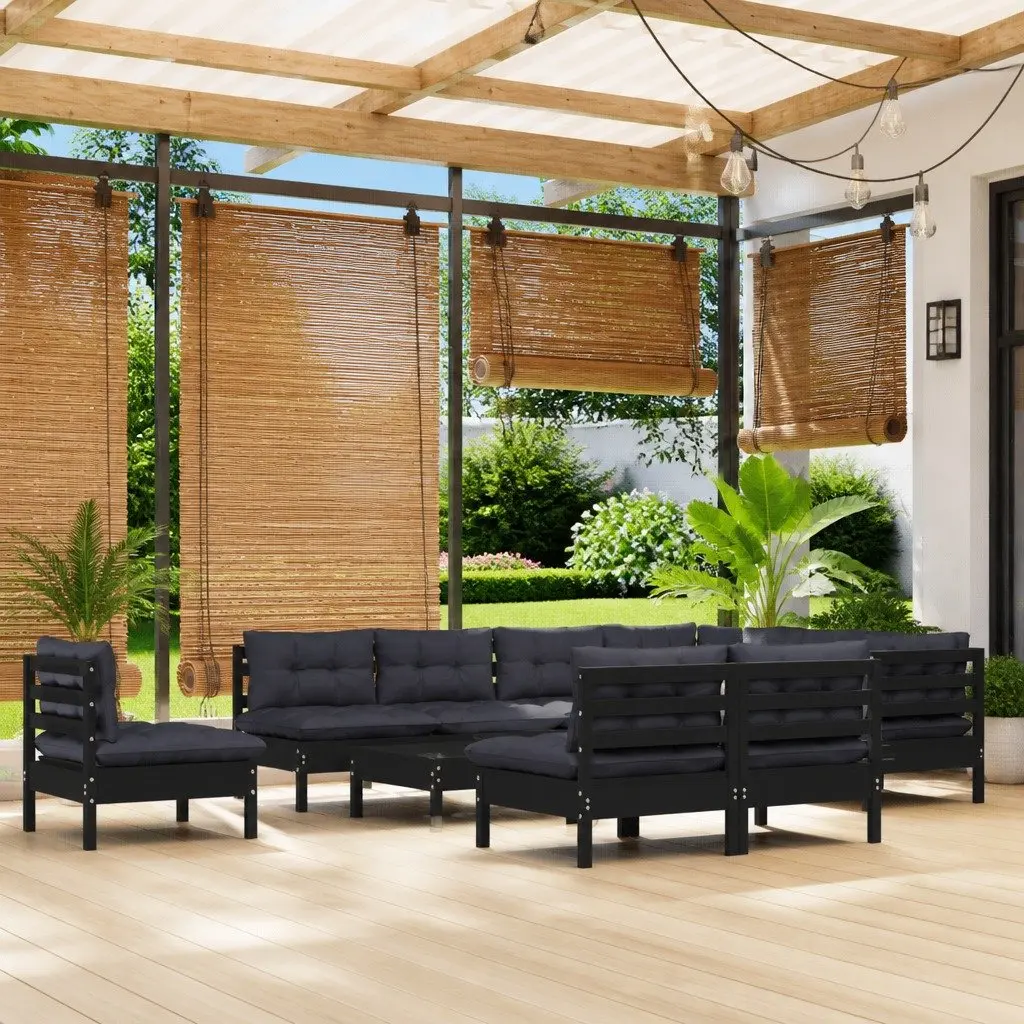11-Piece Lounge Set for Outdoor Comfort