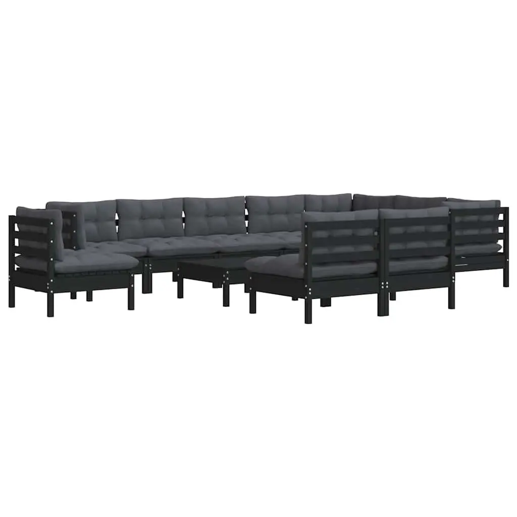 11-Piece Lounge Set for Outdoor Comfort