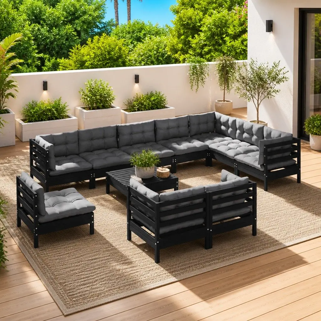 11-Piece Lounge Set for Outdoor Enjoyment