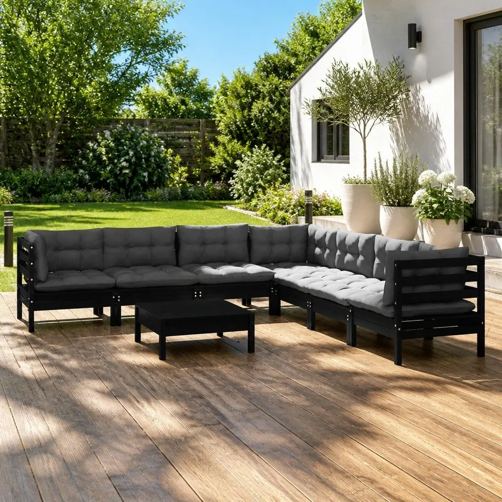 8 Piece Garden Lounge Set for Outdoor Use