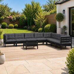 Perfect 9-Piece Garden Lounge Set for Family Gatherings