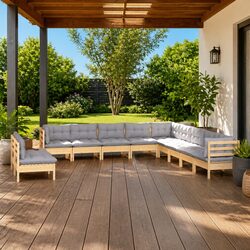 Versatile 11 Piece Lounge Set for Outdoor Gatherings