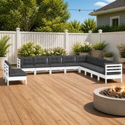 Practical 11 Piece Lounge Set for Your Outdoor Needs