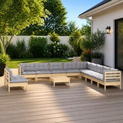 Ideal 12 Piece Garden Lounge Set for Cozy Outdoor Moments