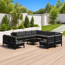 Modular Lounge Set - 12 Pieces of Solid Pinewood